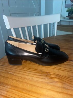 Chanel Calfskin Leather Logo Loafers | Black | Brand New Without Box